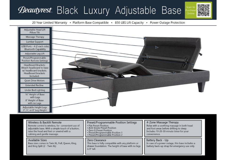 Beautyrest black luxury base king discount