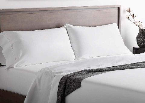 Brushed Microfiber Sheet Set in White at HassleLess Mattress