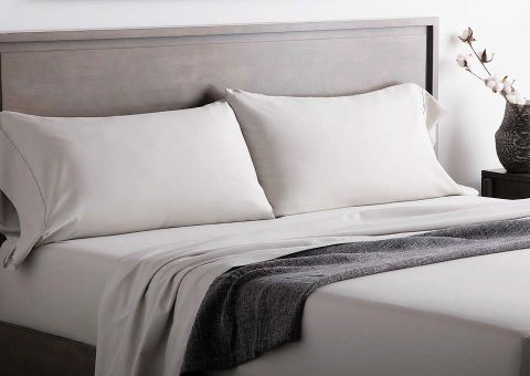 Brushed Microfiber Sheet Set in Driftwood at HassleLess Mattress